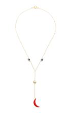 Grainne Morton Mini Face Gold-tone Y-necklace