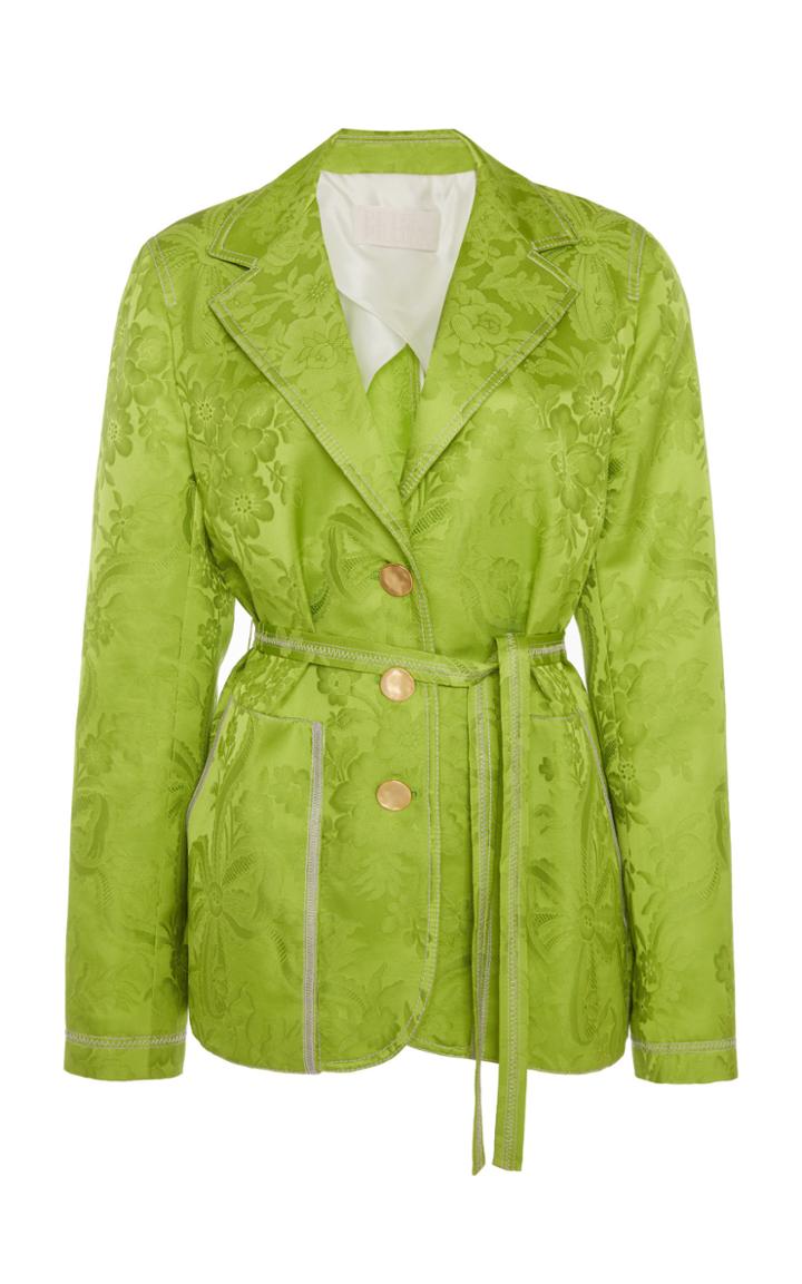 Moda Operandi Peter Pilotto Jaquard Satin Blazer Size: 6