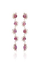 Suzanne Kalan One-of-a-kind Pink Sapphire Drop Earrings