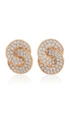 Alessandra Rich Gold-tone And Crystal Clip Earrings