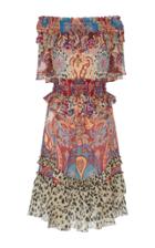 Roberto Cavalli Paisley-print Georgette Dress