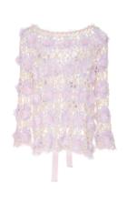 Ryan Lo Tie Back Hand Crochet-knit Top