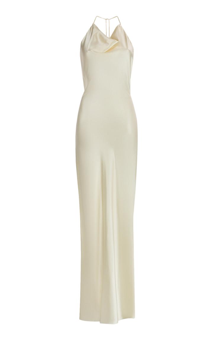 Moda Operandi Bevza Abla Satin Halter Dress