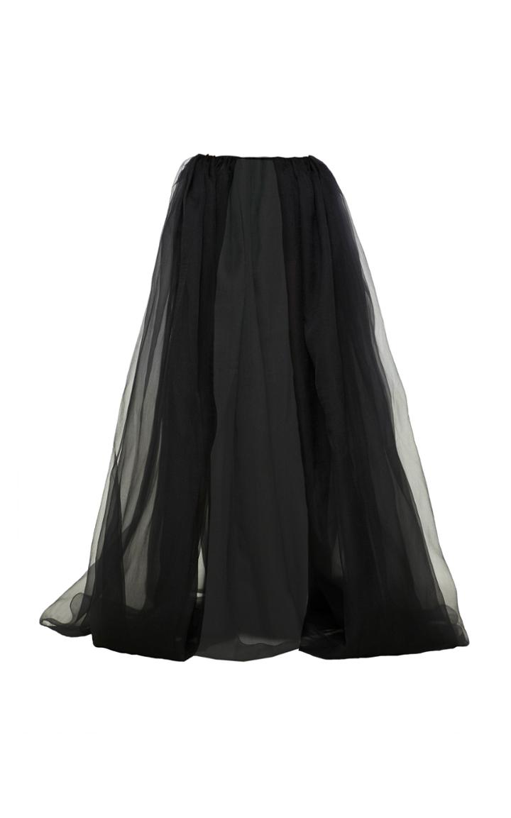 Moda Operandi Mach & Mach Open Silk Maxi Skirt