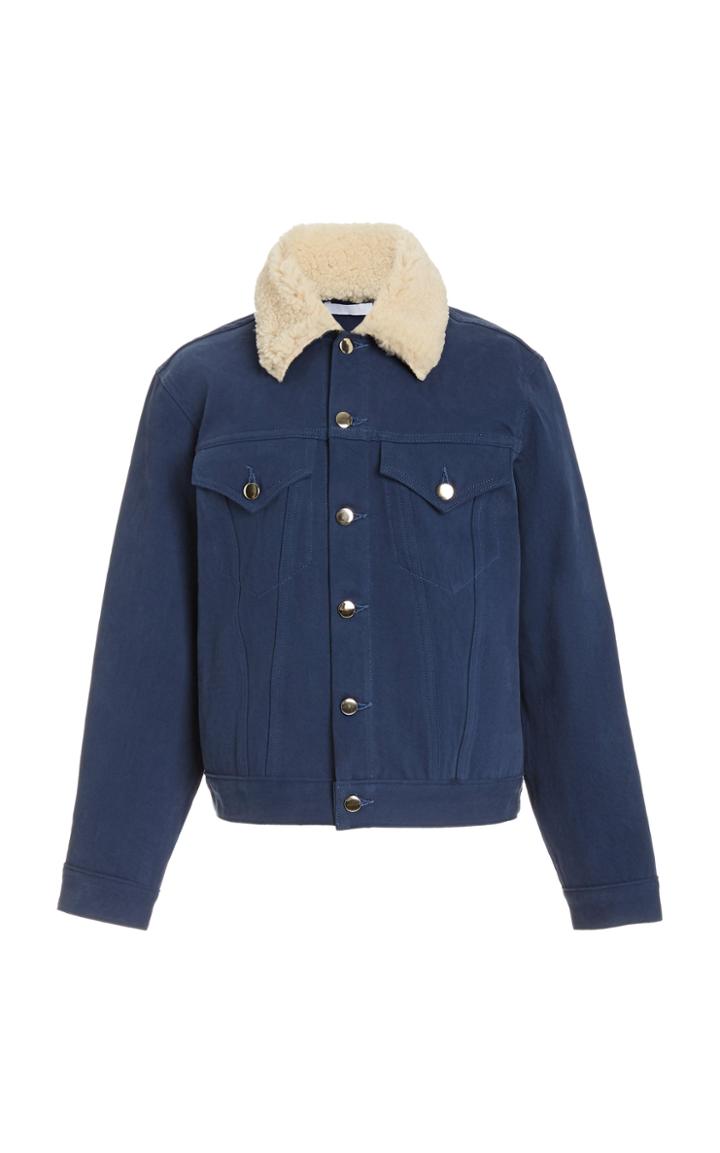 Moda Operandi Sablyn Shearling Trimmed Jean Jacket