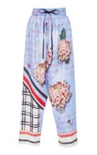 Vionnet Printed Drawstring Trousers
