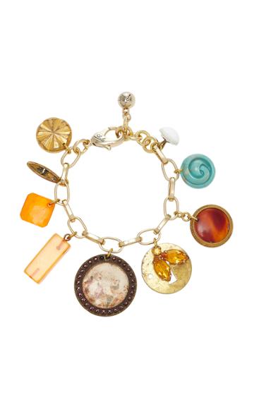 Lulu Frost M'o Exclusive Vintage Victorian Button Charm Bracelet