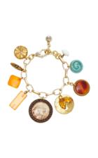 Lulu Frost M'o Exclusive Vintage Victorian Button Charm Bracelet