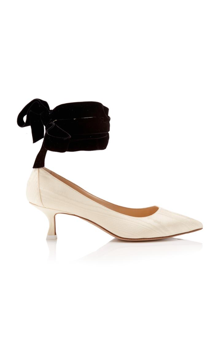 Attico Bella Contrast Lace Up Pump