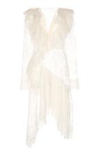 Philosophy Di Lorenzo Serafini Ruffled Sheer Leaver's Lace Dress
