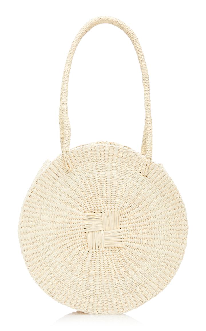 Sensi Studio Circular Straw Handbag