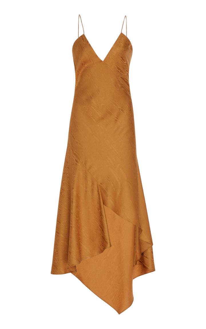 Moda Operandi Cushnie Asymmetric Satin Dress Size: 4