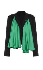 Lado Bokuchava Cotton Blazer With Detachable Scarf