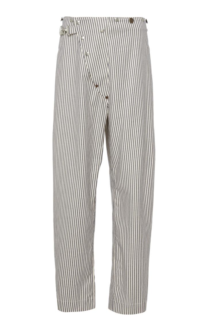 Tre By Natalie Ratabesi Elsa Striped Cotton Pants