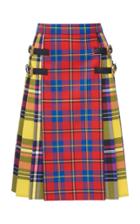 Versace Tartan Midi Skirt