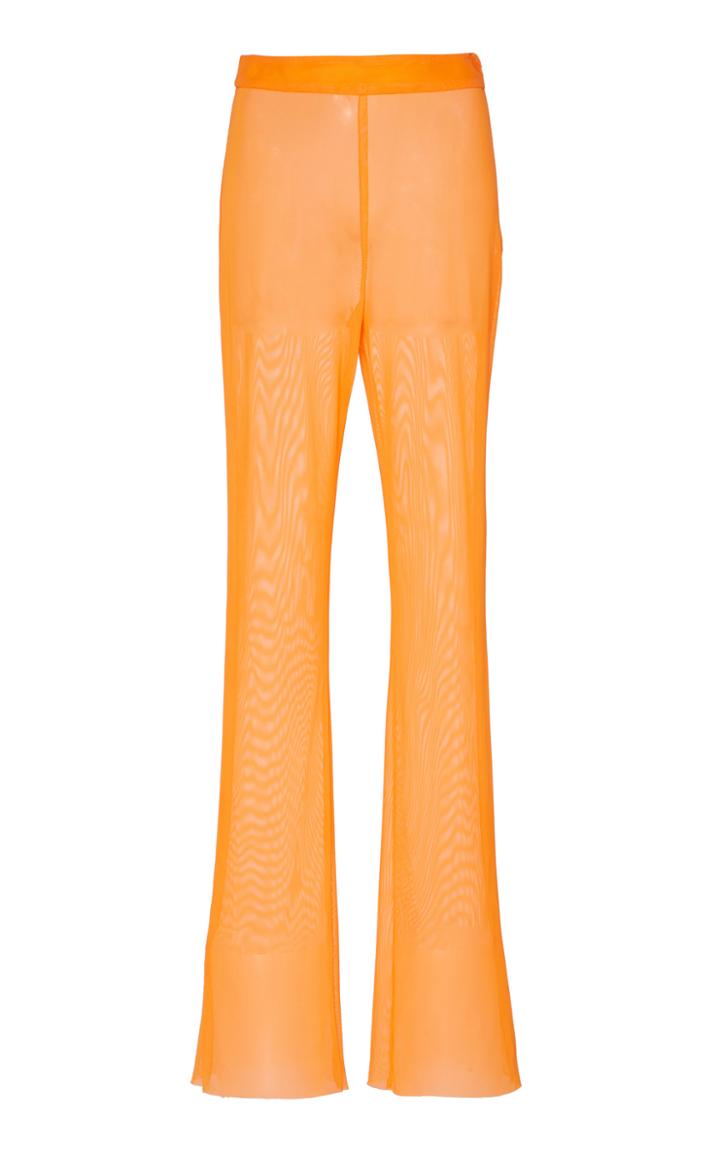 Moda Operandi Sally Lapointe Flared Chiffon Trousers Size: 0