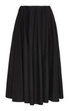 Khaite Meryl Pleated Cotton Skirt