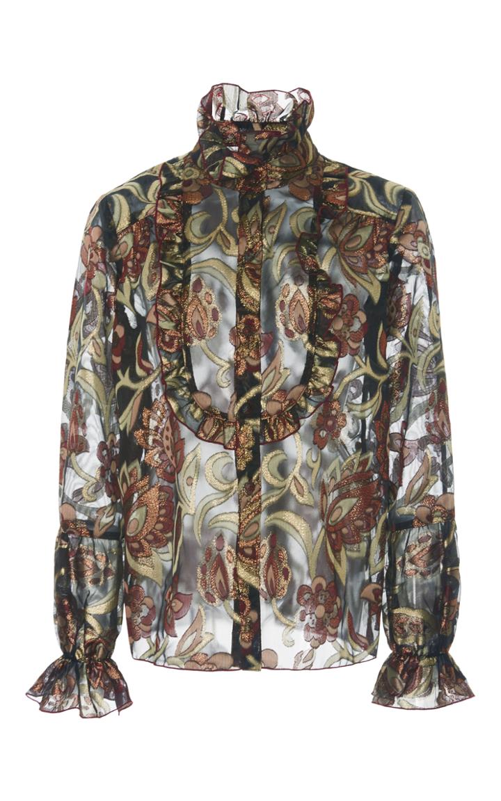 Anna Sui Cocktail Lame Top