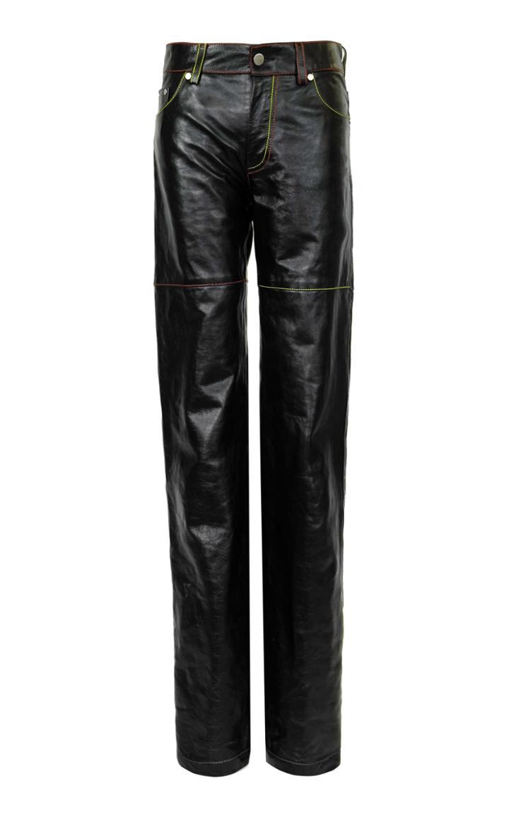 Moda Operandi Peter Do Two-tone Leather Straight-leg Pants