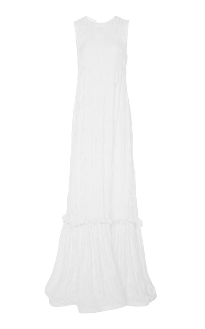 Jonathan Cohen Ikram Embroidered Silk Gown