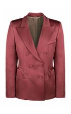 Moda Operandi Blaz Milano Novalis Charmer Satin Double-breasted Blazer