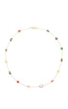 Renee Lewis Antique Colored Sapphire Stone Chain Necklace