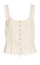 Loveshackfancy Luanne Broderie Anglaise Cotton Top