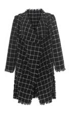 Moda Operandi Nevenka She Is Love Black White Check Coat