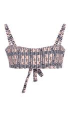 Asceno Printed Bandeau Bikini Top