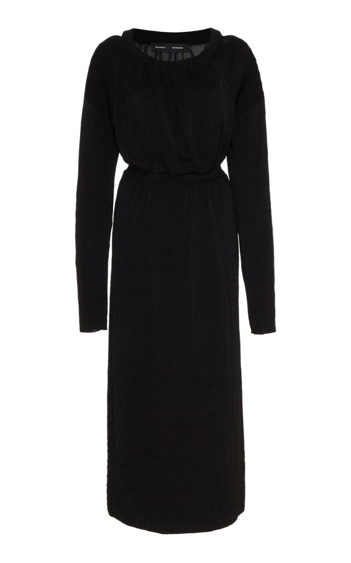 Moda Operandi Proenza Schouler Ruched Crepe Midi Dress Size: Xs