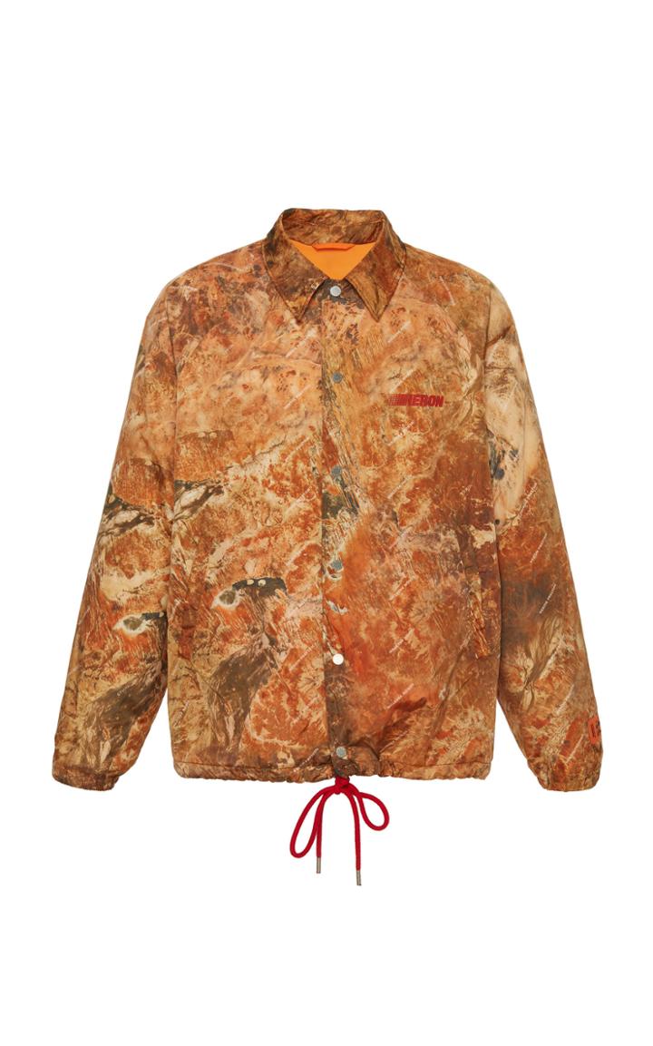 Heron Preston Nylon Camo Coach Jacket