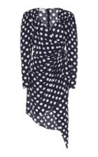 Moda Operandi Michael Kors Collection Asymmetric Crepe De Chine Wrap Dress Size: 0