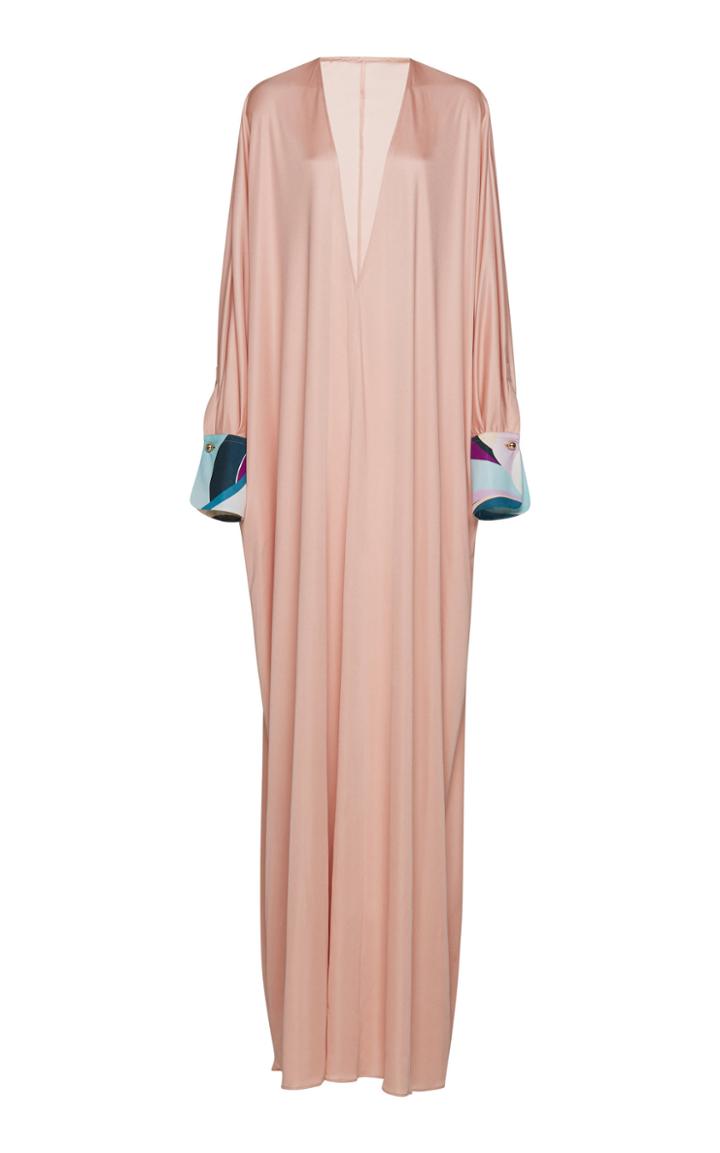 Emilio Pucci Silk Long Sleeve Caftan