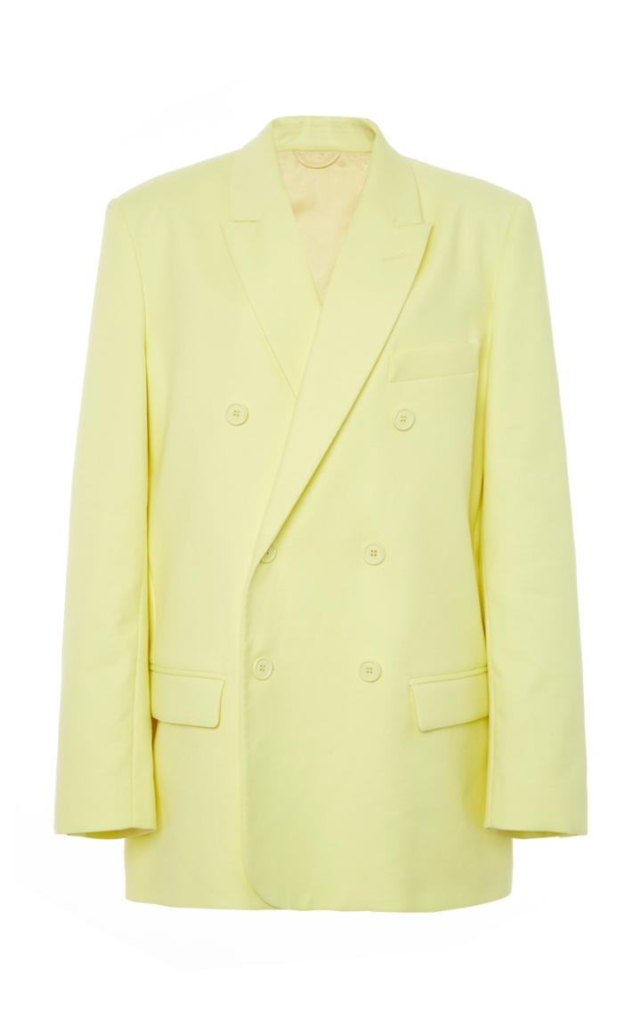 Moda Operandi Attico Double Breasted Cotton-blend Blazer Size: 38