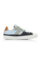 Maison Margiela Spliced Canvas And Leather Sneakers