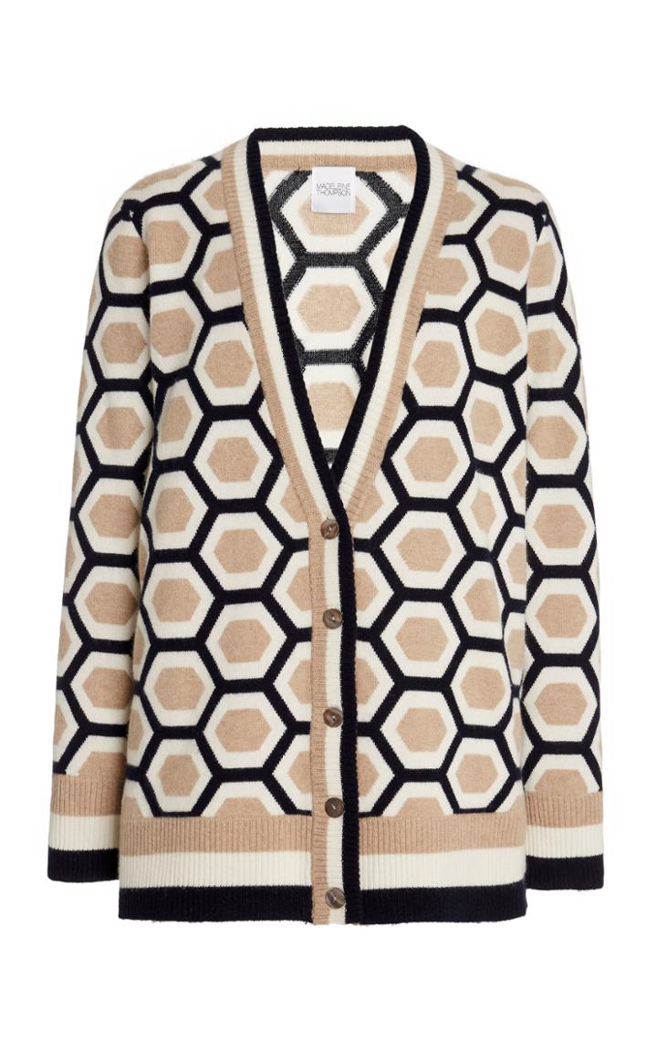 Moda Operandi Madeleine Thompson Jacquard-knit Cashmere Cardigan