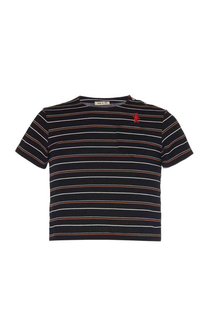 Marni Logo Detail Striped T-shirt