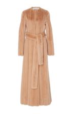 Brock Collection Freda Fur Long Mink Coat