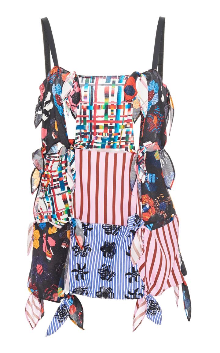 Jonathan Cohen Basquiat Printed Silk-cotton Top