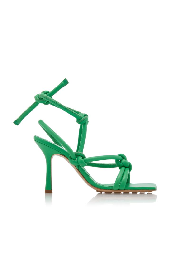 Bottega Veneta Dream Knotted Leather Sandals Size: 36