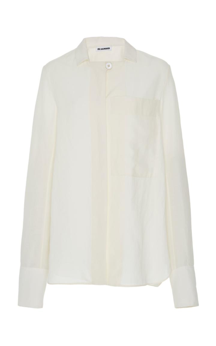 Jil Sander Giselle Linen Collared Shirt