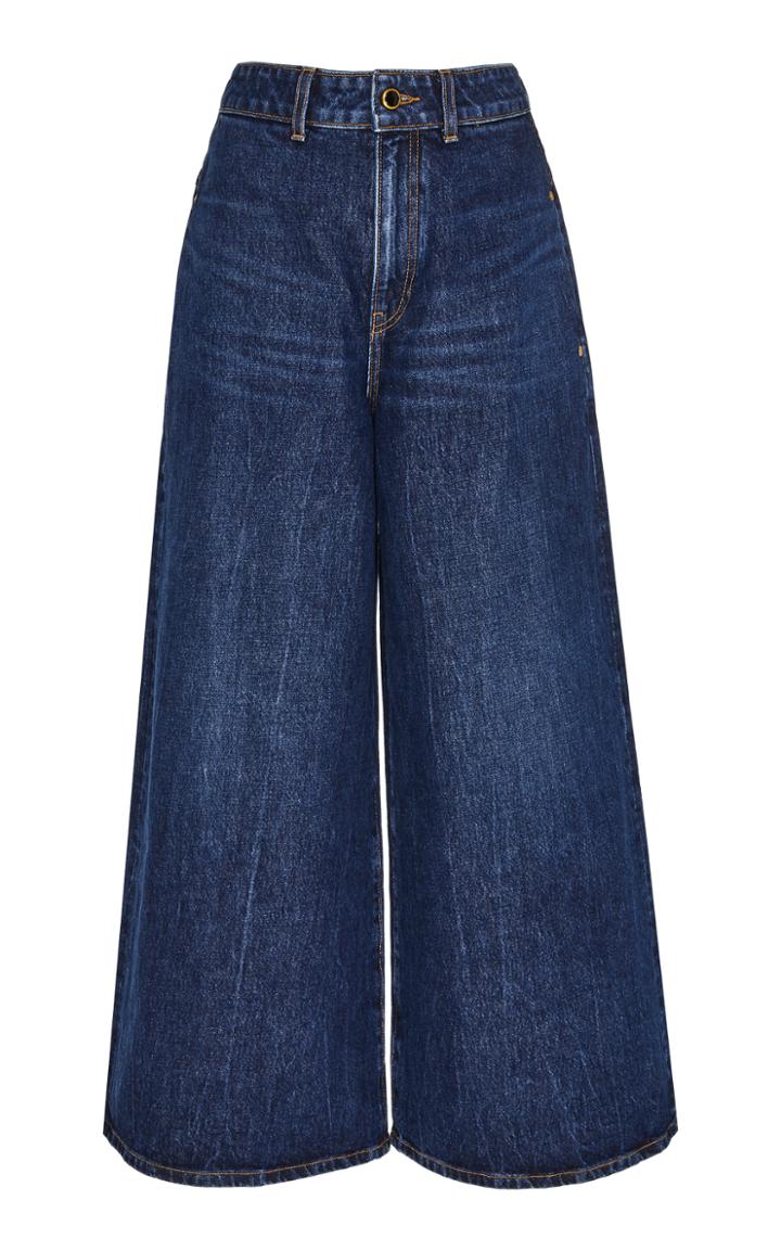 Moda Operandi Khaite Darcy Rigid Mid-rise Wide-leg Jeans Size: 24