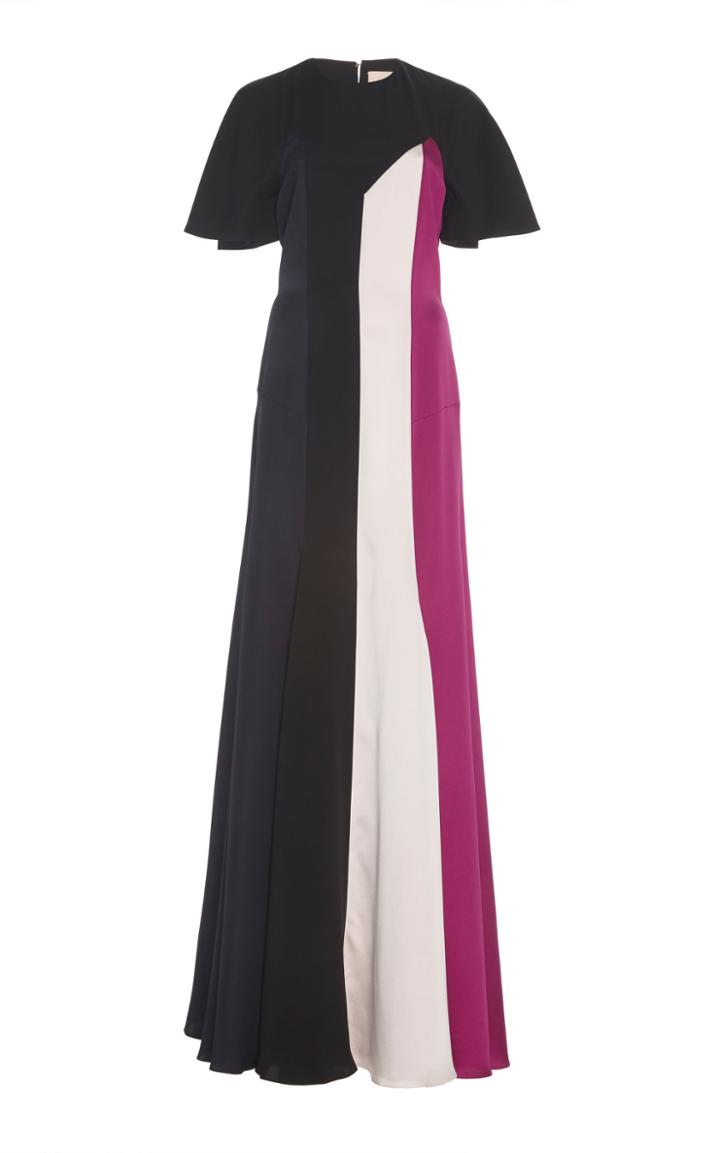 Roksanda Emile Colorblocked Silk Dress