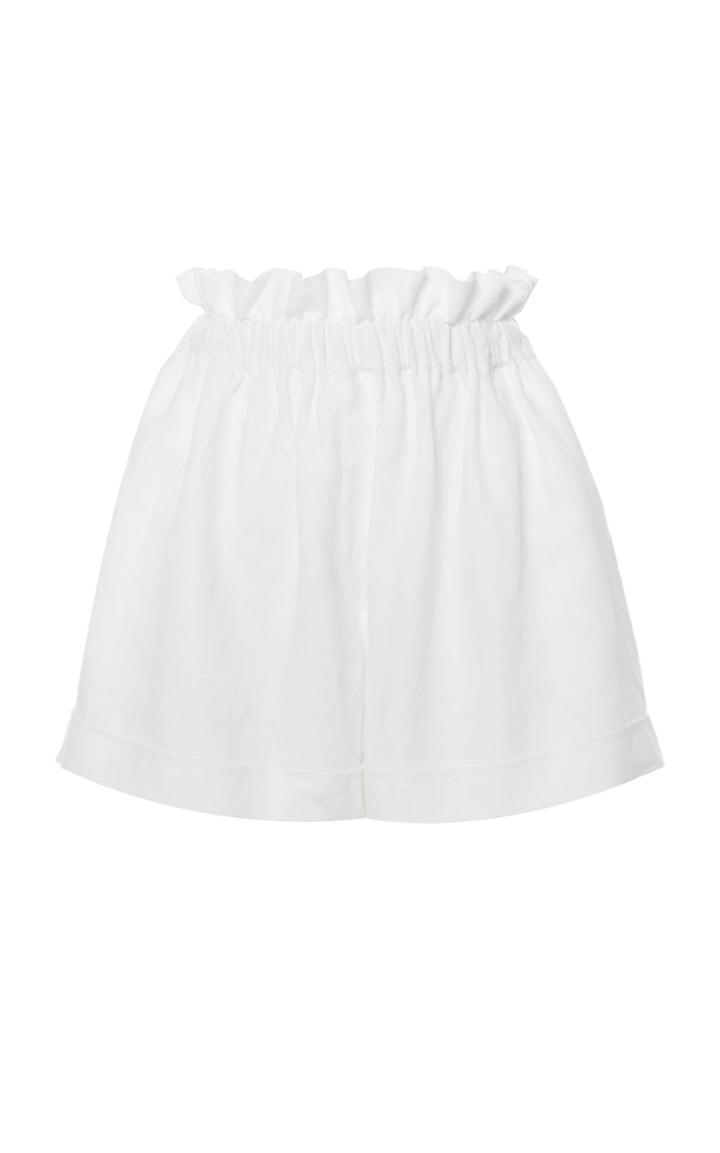 White Story Como Linen Shorts