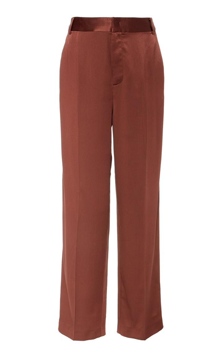 Joseph Jack Satin Straight-leg Pants