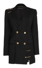 Versace Embellished Double-breasted Wool Blazer