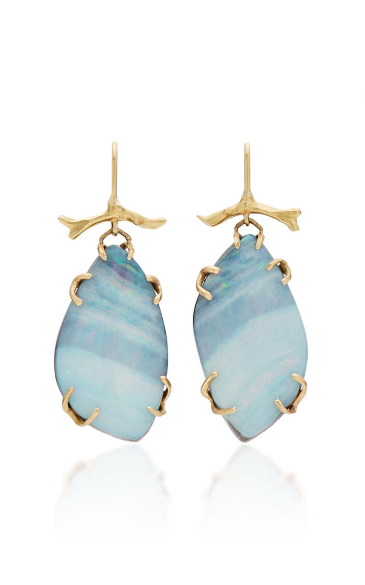 Annette Ferdinandsen M'o Exclusive: One-of-a-kind Boulder Opal Branch Earrings