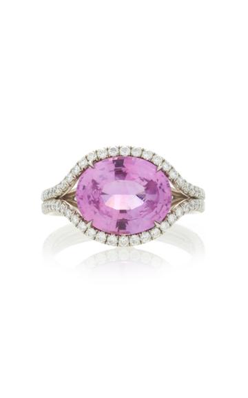 Bayco One-of-a-kind Pink Sapphire & Diamond Ring