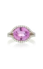Bayco One-of-a-kind Pink Sapphire & Diamond Ring