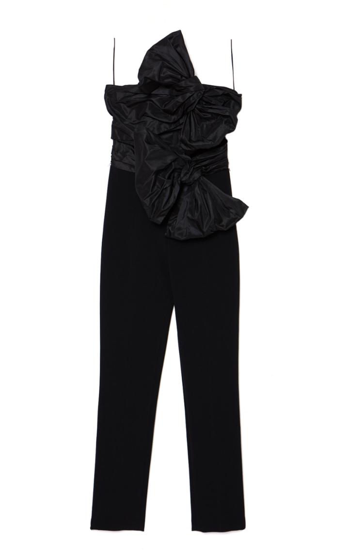 Moda Operandi Carolina Herrera Taffeta-bow Crepe Strapless Jumpsuit